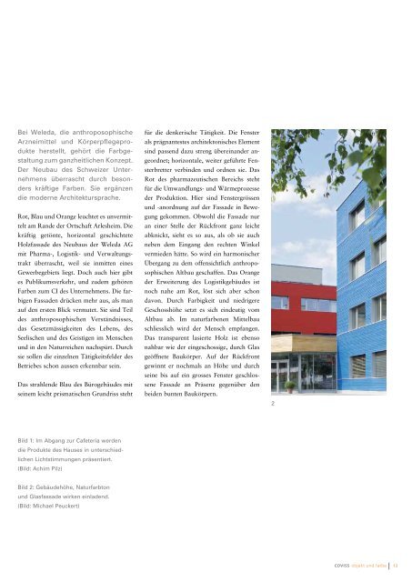 Farben ergänzen moderne Architektursprache - Bau-Satz ...