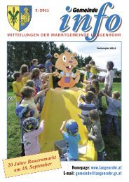 Gemeinde-Info (3,61 MB) - Marktgemeinde Langenrohr