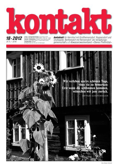 Ausgabe 18 (20.09.2012) - Herrnhut