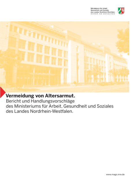 Vermeidung von Altersarmut. - Ministerium für Arbeit, Integration und ...