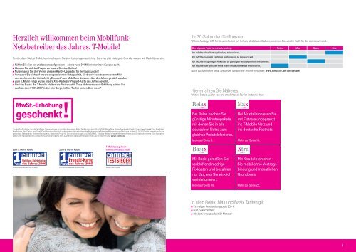 Ihr T-Mobile Wunschtarif - Telekom