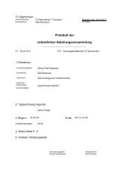 Protokoll Abteilungsversammlung 2011.03.30 - TV Stammheim