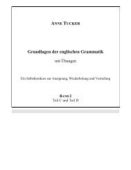 Grundlagen der englischen Grammatik - Anne Tucker