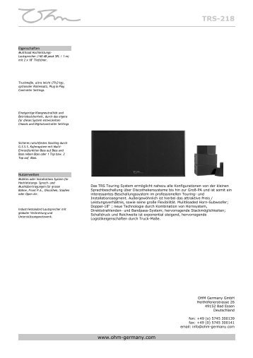 TRS-218 - SLD Mediatec