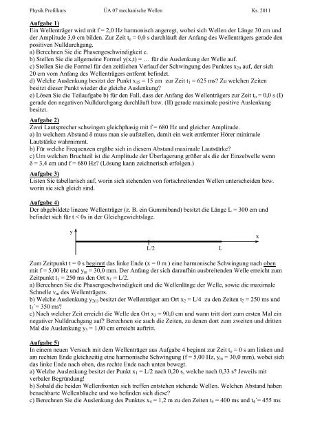 mechanische Wellen