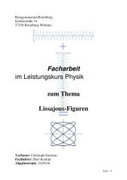 zum Thema Lissajous-Figuren Verfasser