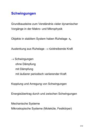 erzwungene Schwingungen - Energiebilanz