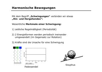 Harmonische Bewegungen - Experimentelle Physik 5 (Uni Würzburg)