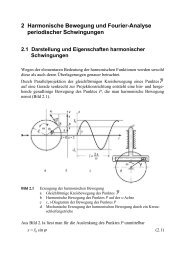 2 Harmonische Bewegung und Fourier-Analyse periodischer ...