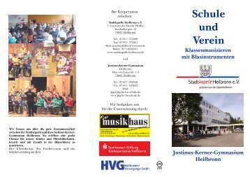 Schule und Verein - Justinus-Kerner-Gymnasium