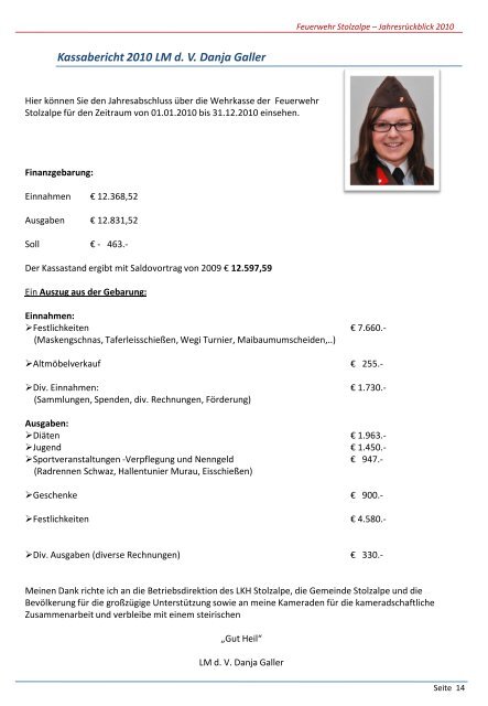 Jahresbericht 2010 - LKH Stolzalpe