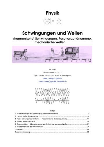 Physik Schwingungen und Wellen - Physik am Gymnasium