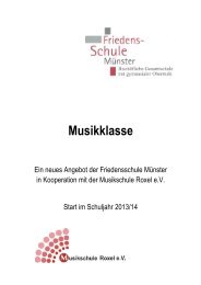 Die Musikklasse - Friedensschule