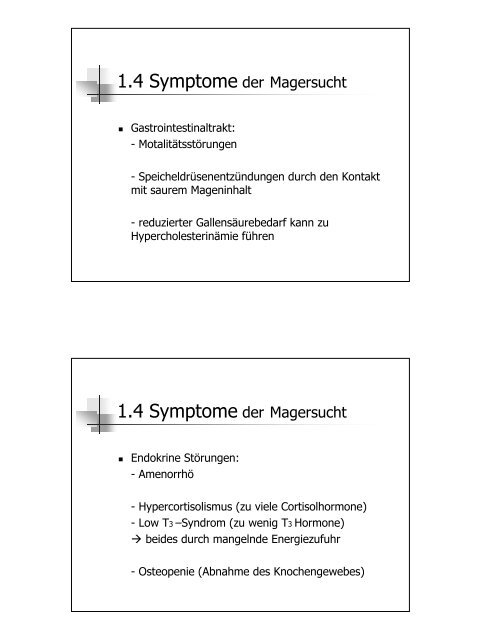 Magersucht und Bulimie - Vernetzungsgruppe Essstörungen Aargau