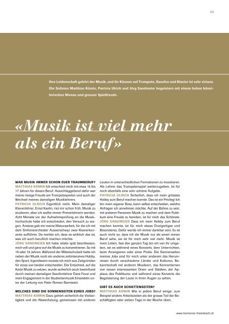 1911–2011: 100 Jahre musizieren – 1 Jahr feiern - Harmonie ...