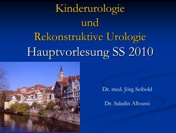 Urethralklappe - Universitätsklinikum Tübingen, Klinik für Urologie