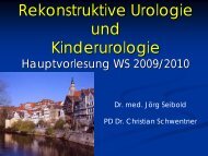 Rekonstruktive Urologie und Kinderurologie
