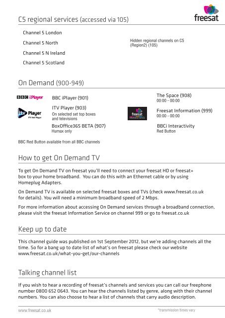 download the full freesat TV and radio guide