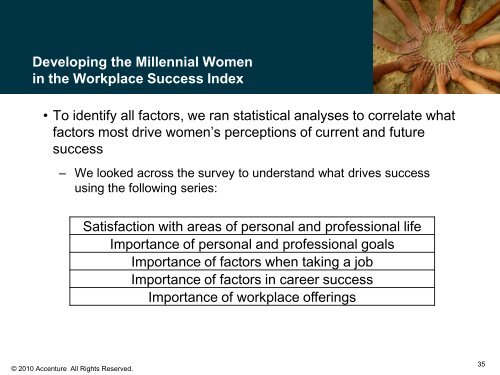 Millennial Women in the Workplace Success Index: Striving for ...