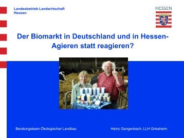 Der Biomarkt in Deutschland und in Hessen