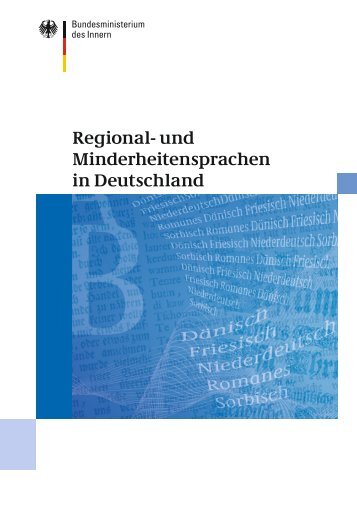 Regional- und Minderheitensprachen in Deutschland - des ...