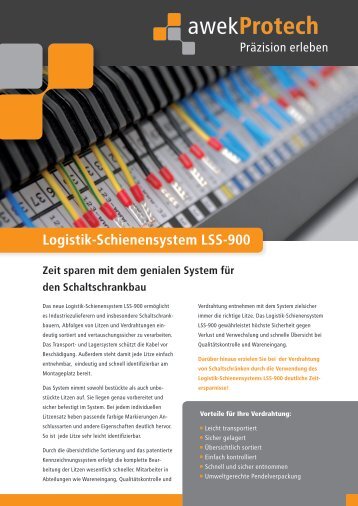 Logistik-Schienensystem LSS-900 - AWEK Protech GmbH