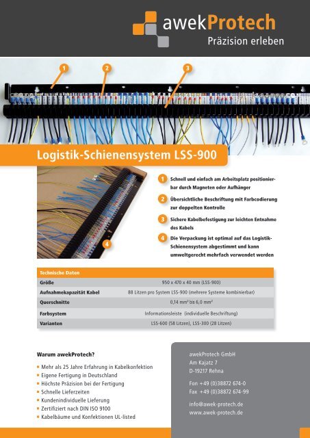 Logistik-Schienensystem LSS-900 - AWEK Protech GmbH