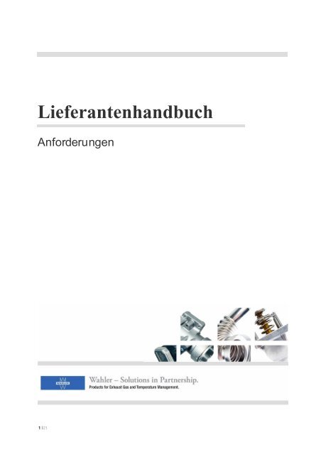 Lieferantenhandbuch