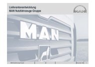 Lieferantenentwicklung MAN Nutzfahrzeuge Gruppe