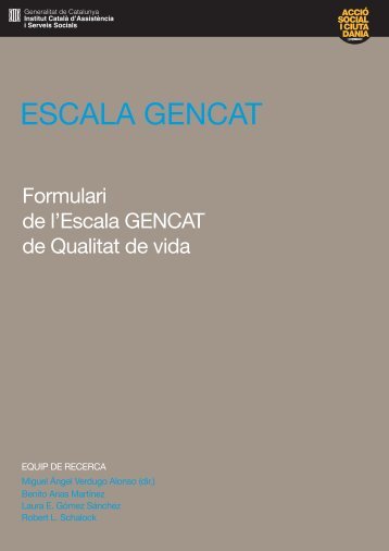 Formulari de l'Escala GENCAT de Qualitat de vida