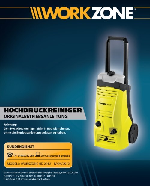 2012 Hochdruckreiniger Workzone - cleanerworld GmbH
