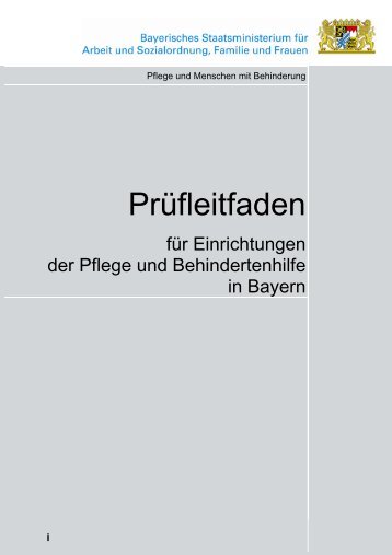 Prüfleitfaden des FQE Bayern, Version - Datenbank Qualität der ...