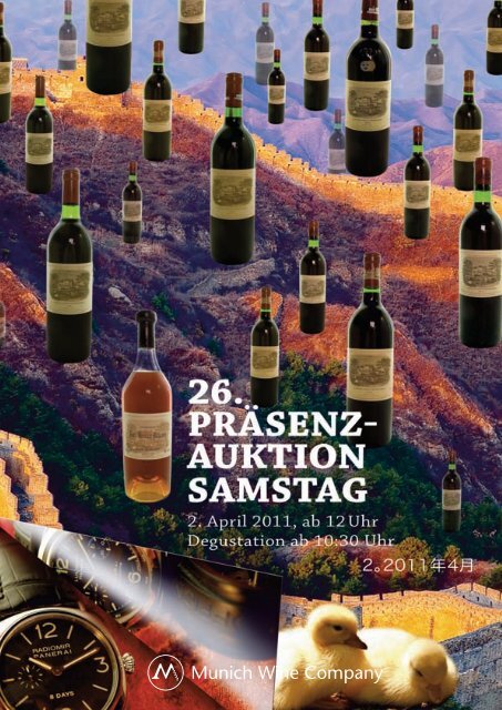 26. präsenz- weine auktion - Company erlesener Munich Wine