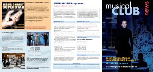 MUSICALCLUB-Programm