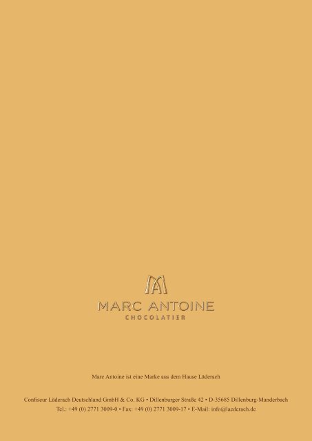 Exklusiv für wahrE kEnnEr - Marc Antoine