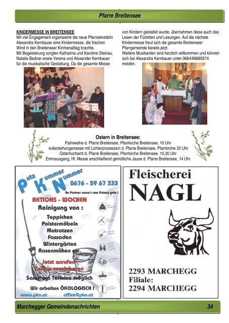 Gemeindezeitung März 2011 (7,15 MB) - Stadtgemeinde Marchegg