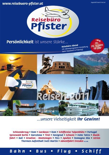 Reisen 2011 - reisebuero-pfister.at | Home