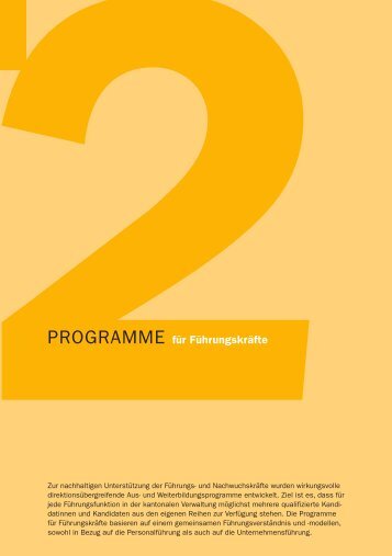 Kapitel 2 Programme für Führungskräfte (PDF, 28 Seiten