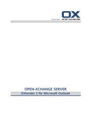 OXtender 2 für Microsoft Outlook - Open-Xchange Software Directory