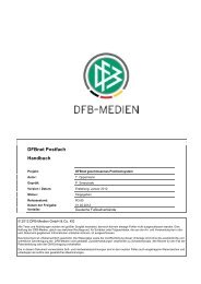 Elektronische Postfächer - DFBnet