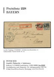 Auktionsheft 228.indd - Peter Sem, Klassik Philatelie & Auktionen