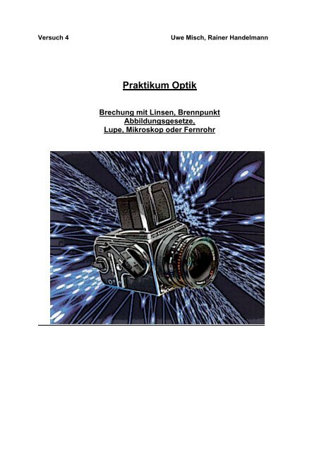 Versuch 1 Praktikum Optik und Atomphysik Thema „Licht und ...