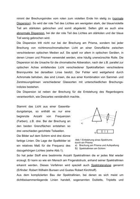 Versuch 1 Praktikum Optik und Atomphysik Thema „Licht und ...