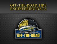 LOAD LIMITS AT COLD INFLATION PRESSURES - Goodyear Off ...
