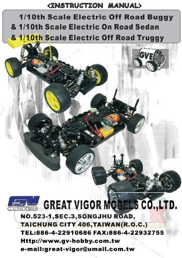 GV Model 1/10th Scale Off Road Truggy Manual - CompetitionX.com