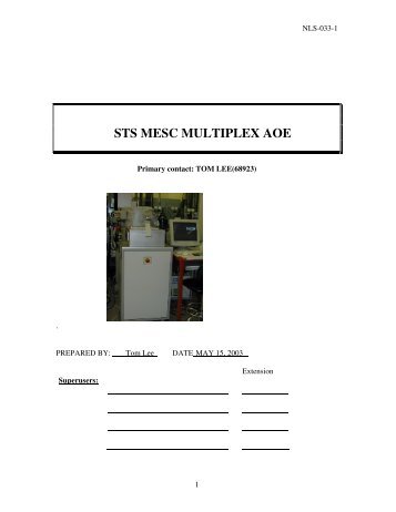 STS MESC MULTIPLEX AOE