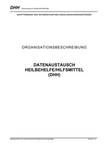 DHH Datenaustausch Heilbehelfe/Hilfsmittel - Niederösterreichische ...