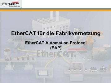 EtherCAT Automation Protocol (EAP)