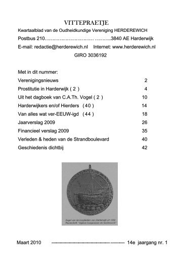 Vittepraetje no. 1-2010 - Oudheidkundige Vereniging Herderewich