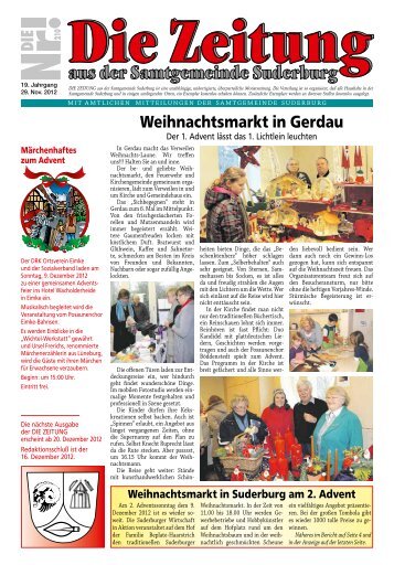 Weihnachtsmarkt in Gerdau - Suderburg - Online